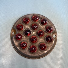 Antique Vintage Anthes Type T Red Glass Marble Reflector 4.5 Inches