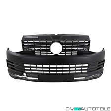Stoßstange vorne schwarz + Kühlergrill passt für VW Transporter VI T6 ab 04/2015