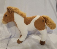 FAO Shwarz Toys R Us Exclusive White and Brown 12" Horse Plush Stuffed Animal