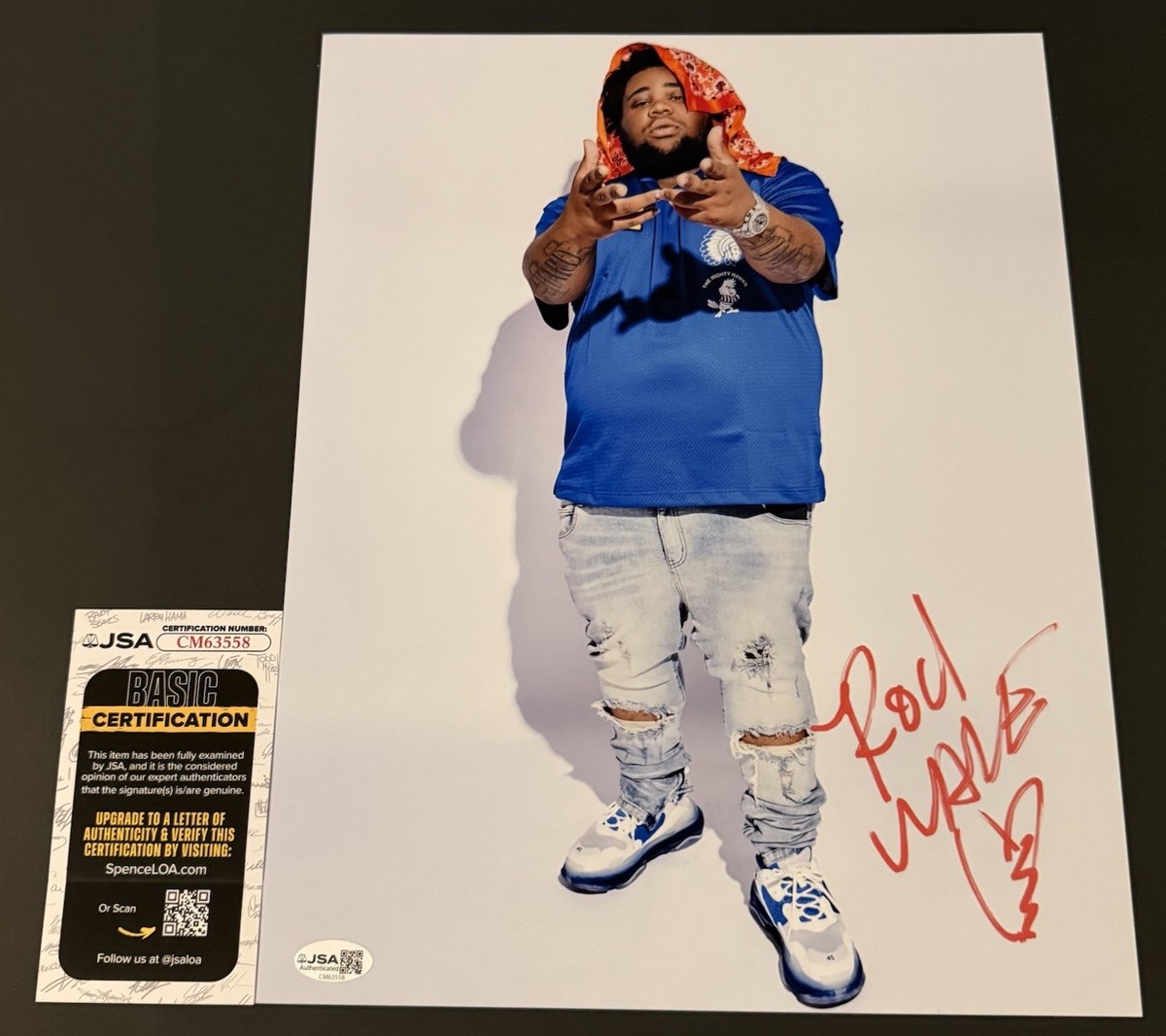 Rod Wave Signed 11x14 Photo Autographed Poster Rare JSA COA Last