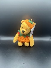 Disney Store Winnie the Pooh - 8  Pumpkin Pooh - Bean Bag Push - NEW