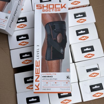 Shock Doctor Level 3, Knee Brace with heavy duty Hinges, size X-Large 16-17.5
