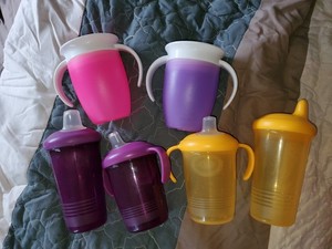 Lot of 6 Sippy Cups Baby Toddlers Munchkin Parents Choice