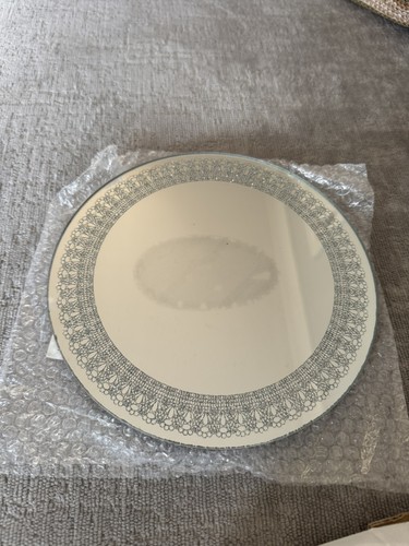 Mirror Plate Candle Holder /