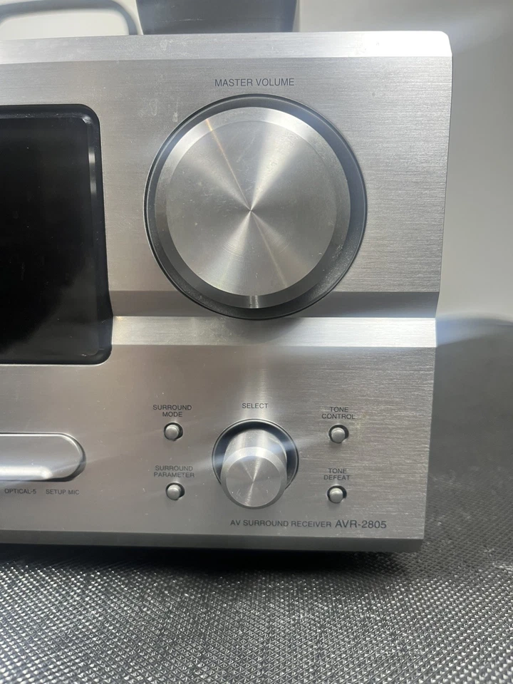 Denon AVR-2805 7.1 AV Receiver Tested Working w/ Remote, Antennas & DM-S305 Mic - Image 2 of 4