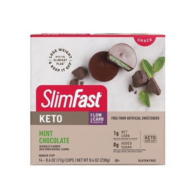 Keto Bomb Snack Cup, Mint Chocolate, Keto Snacks for Weight Loss, Low Carb wi...