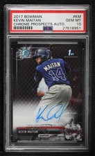 2017 Bowman Chrome Prospect Kevin Maitan #CPA-KM PSA 10 GEM MT Auto sq1