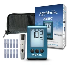 AgaMatrix Presto Blood Glucose Monitoring System 1 Count (Pack of 1) 
