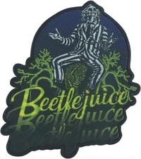 Patch - C&D Visionary - Beetlejuice 3 Times 3.3"x3.6" Iron-On Movie NEW