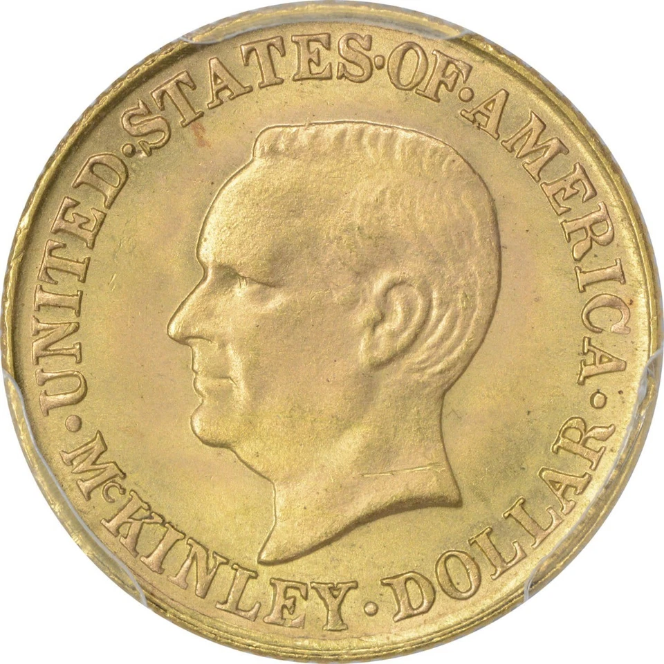 1916 McKinley $1 Gold MS65 PCGS - Image 2 of 3