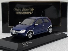 Opel Corsa C 2000 Blue 1:43 Minichamps 430040305 Limited Diecast Model