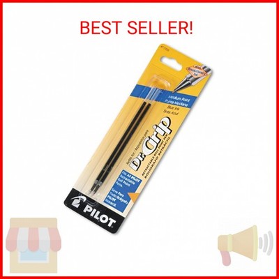 PILOT Dr. Grip Ballpoint Ink Refills for Retractable Pens, Medium Point, Blue In