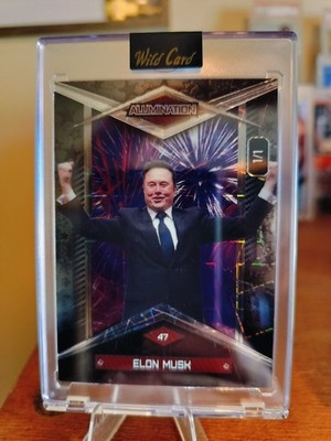 Wild Card Alumination 1/1 Elon Musk Black Stars Fireworks Velocity