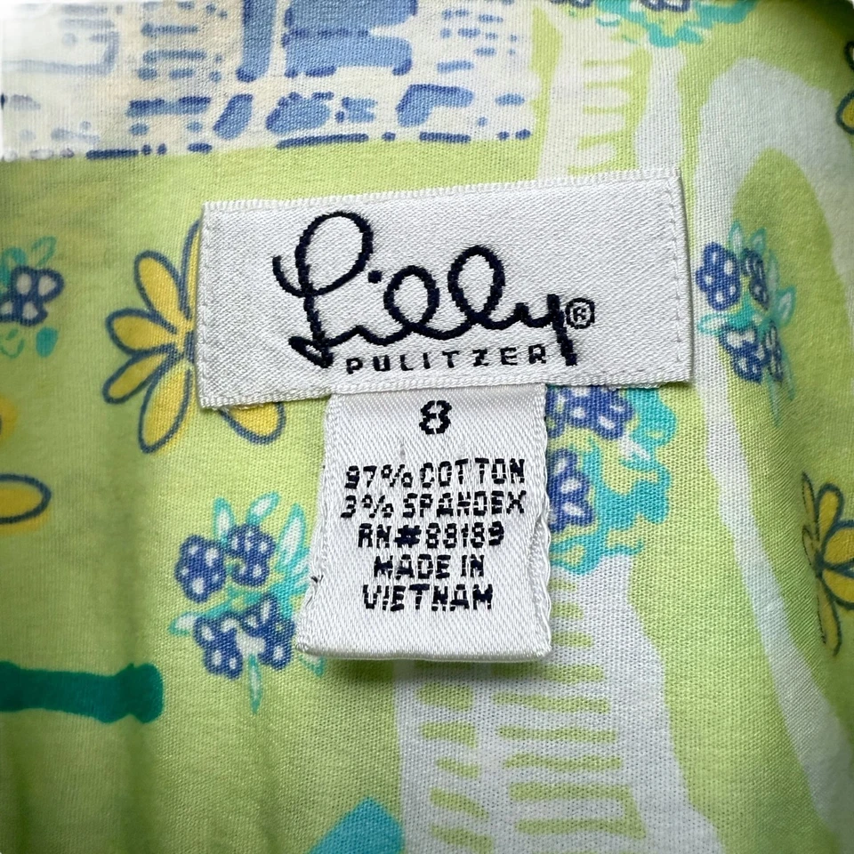 Vintage Lilly Pulitzer Shirt Size 8 Horses Equestrian Fun Print Womens Preppy To - Image 4 of 4