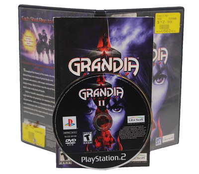 Grandia II (Sony PlayStation 2, PS2 - 2002) - With Manual Good Disc
