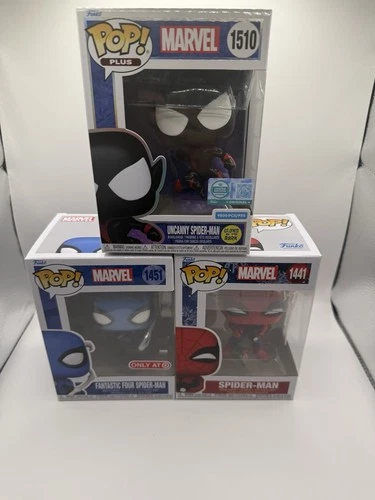 Spider-Man Funko Pop Bundle #marvel #pop Uncanny Spider-man 1510, 1451 and 1441.