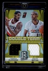 2014 Spectra LaMarcus Aldridge Nicolas Batum Double Team GU Jersey Gold /10