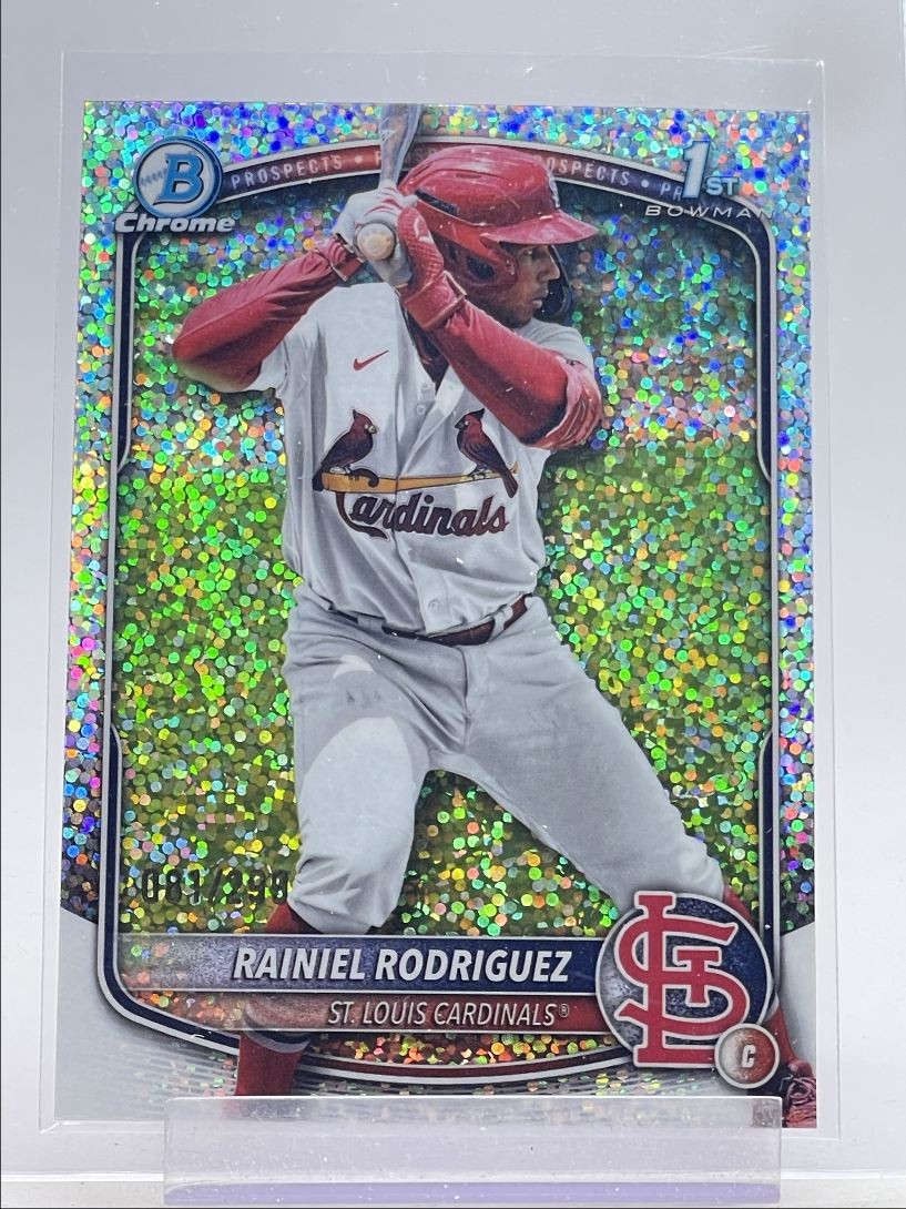 RAINIEL RODRIGUEZ 2025 BOWMAN CHROME 1ST SPECKLE REFRACTOR /299 Q3249