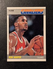 1987 Fleer Basketball - RON HARPER #49 (RC) Rookie Card - Cleveland Cavs. rookie card picture