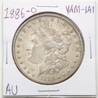 1886-O Clashed Reverse $1 Morgan Silver Dollar in AU Condition #6530 VAM-1A1