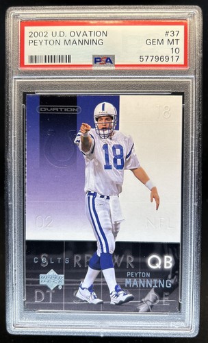 2002 Upper Deck Ovation Peyton Manning #37 Colts PSA 10 GEM MINT