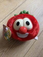 Vintage 1998 Plush/Stuffie Lyric Veggie Tales Bob The Tomato 4  Tall