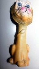 1968 Cribmates Rubber SQUEAKER LION Toy Figure 9" x 3 1/2" Made in USA