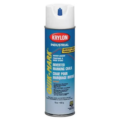 Krylon Industrial Kwbc3505a Inverted Marking Chalk, White, 15 Oz.