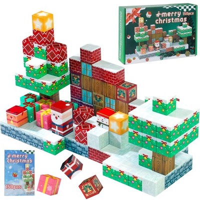 Magnetic Blocks Set STEM Building Toys Kids Magnet Playset 100/150PCS