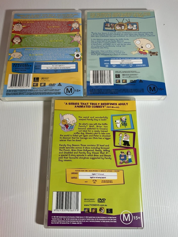 Family Guy : Season 1-9 | 1 2 3 4 5 6 7 8 9 TV Box Set DVD Region 4 + 10 11 12 - image 4 of 4