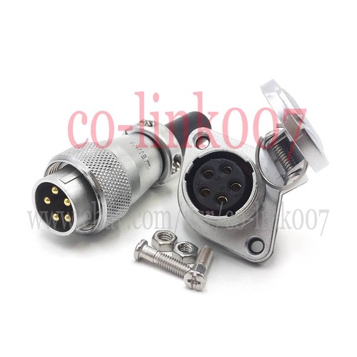 Conector WEIPU de 5 pines, enchufe de soldadura de montaje en panel industrial pesado WS20 Aviation AC - Imagen 5 de 8