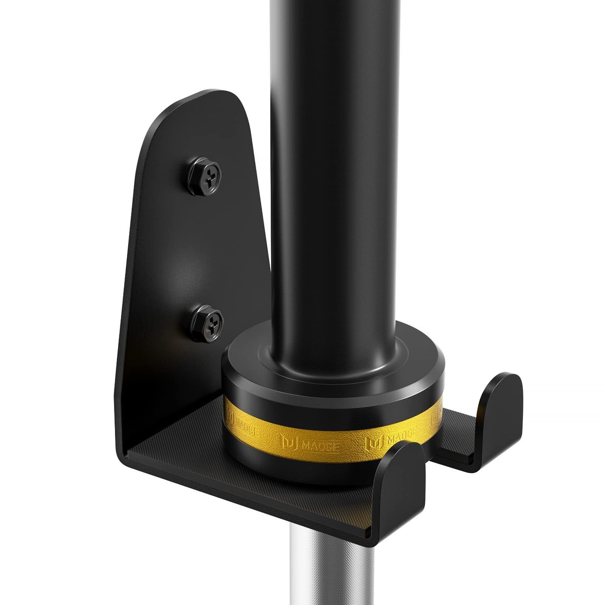 Single Olympic Barbell Hanger,Garage Gym Bar Wall Rack,Vertical