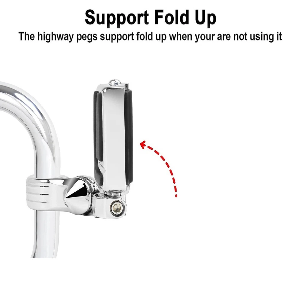 Montaje de estriba de flujo de aire Electra Glide Ultra Limited FLHTK 2010-15 para Harley 1,25" Foto 4 de 4