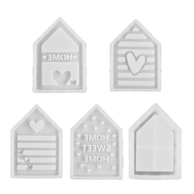Handmade Plasters Molds Love House Silicone Molds Casting Molds Ornament Molds