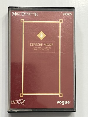 Depeche Mode   Everything Counts And Live Tracks  Mini Cassette 785005