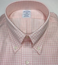 Brooks Brothers The Original Polo Shirt Regular Fit 17-17.5/32-34-36Pink NWT 118