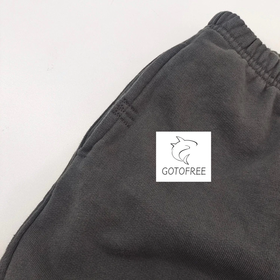 GOTOFREE MENS ELASTIC WAIST SWEATPANTS LOOSE CASUAL PATCHWORK TROUSERS PANTS - Image 4 of 4
