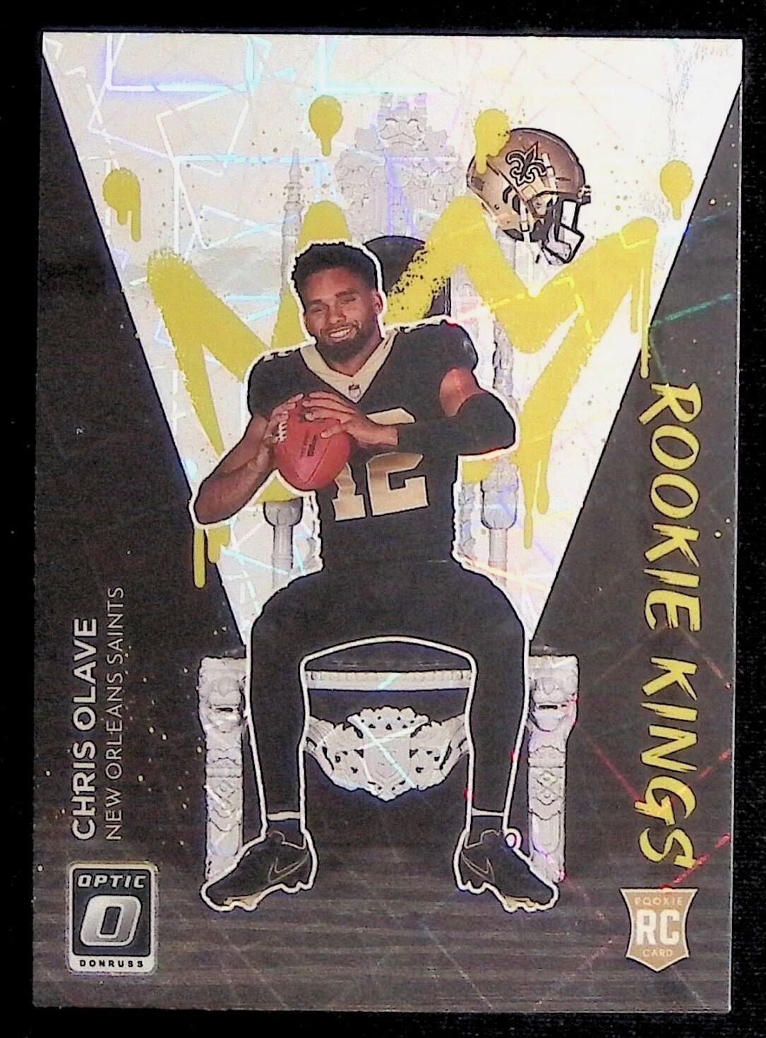 2022 Donruss Optic Chris Olave Rookie Kings New Orleans Saints
