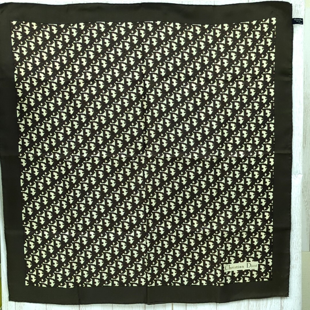 Christian Dior 100% Silk Scarf Trotter Made in Japan Women's