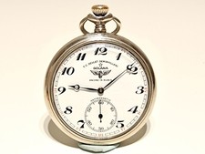 VINTAGE TURKISH RAILROAD "DELVET DEMIRYOLLARI" SWISS MEN POCKET WATCH "GOLANA"