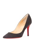 100% AUTHENTIC NEW WOMEN LOUBOUTIN APOSTROPHY 100 GRAY SUEDE PUMP/HEEL US 10 — photo 1