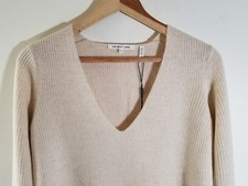 NWT Helmut Lang Wool  Cashmere Blend Tunic Sweater Tusk Beige Size XS, S 435