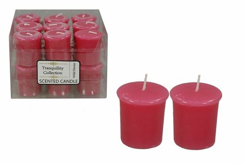 36PK Tranquility Scented Votive Candles 8 Hours Tealights Scents Decorative - Picture 9 of 13
