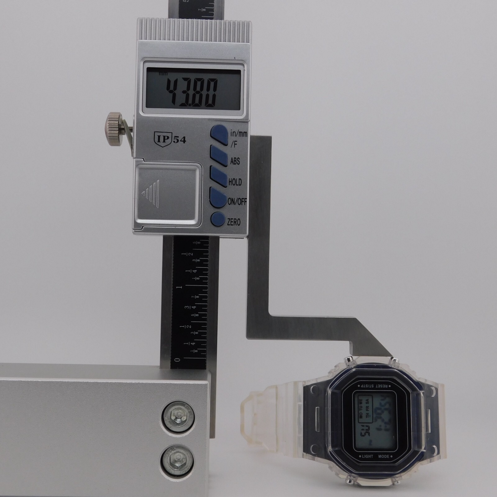 Multi-function Watch Clear Plastic Quartz Digital… - image 9