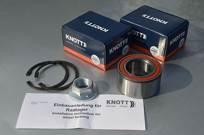 2x original KNOTT Radlager 64x34x37 Ecolager Kompaktlager SET 47305V 45887.10