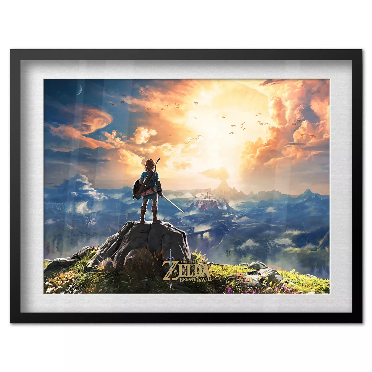 The Legend of Zelda: Breath of the Wild Map Framed Art Print