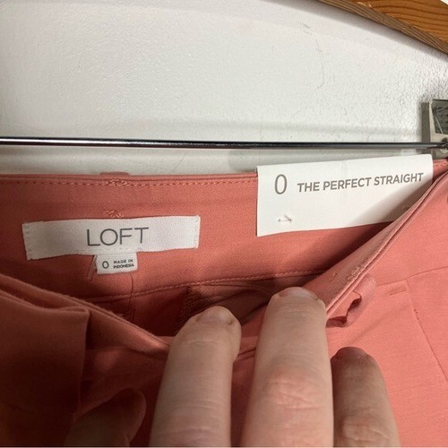 Loft The Perfect Straight Hose Gr. 0 Neu Mit Etikett Business Casual Rosa Pfirsich - Bild 2 von 7