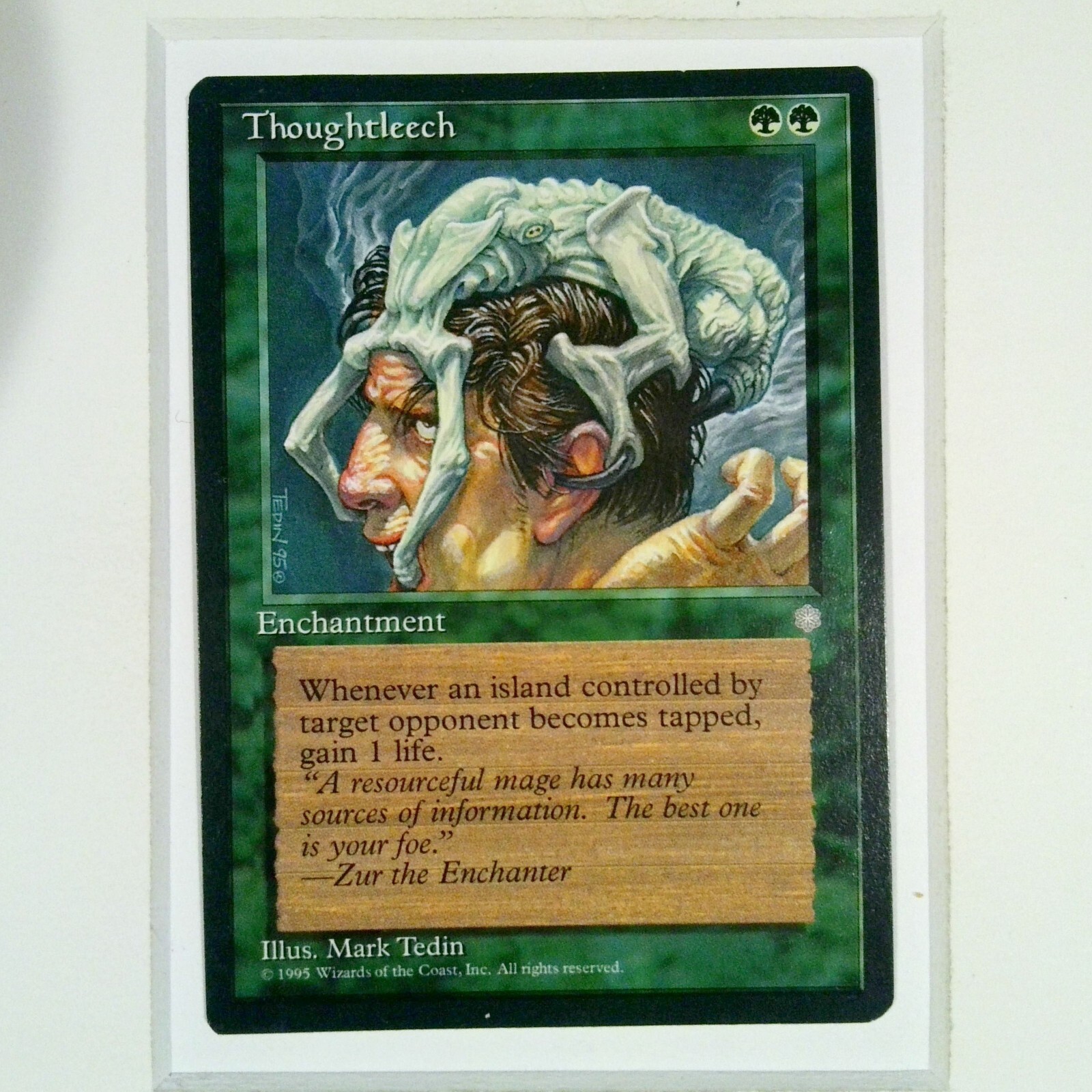 Thoughtleech Ice Age 1995 Magic The Gathering MTG Uncommon Heavily Played
