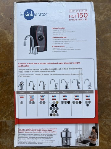 InSinkErator® Invite HOT150 Instant Hot Water Dispenser System - Picture 9 of 12