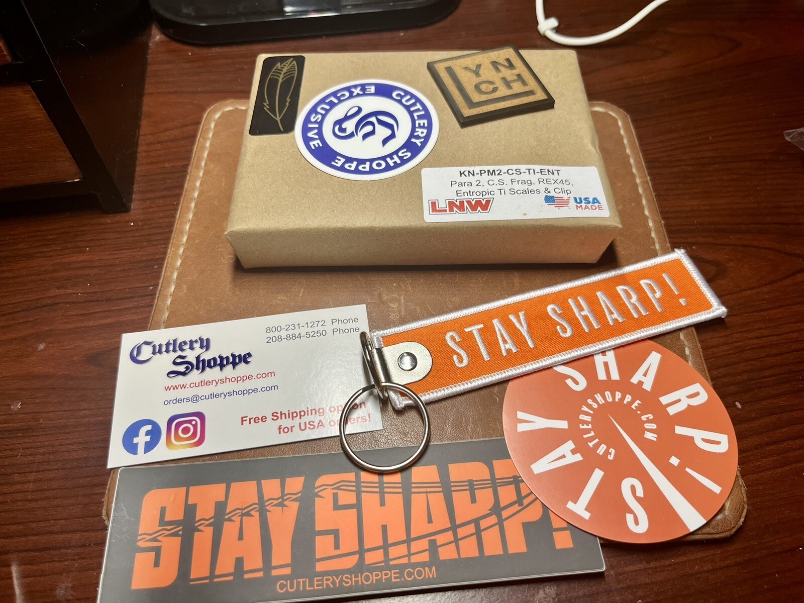 Spyderco Cutlery Shoppe Exclusive PM2, Lynch Entropic CS Frag Ti, REX45